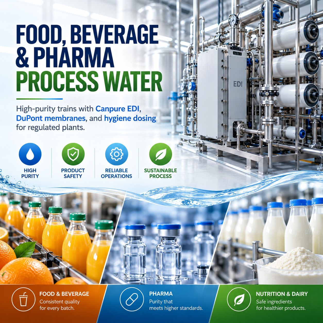 Food, Beverage & Pharma Process Water