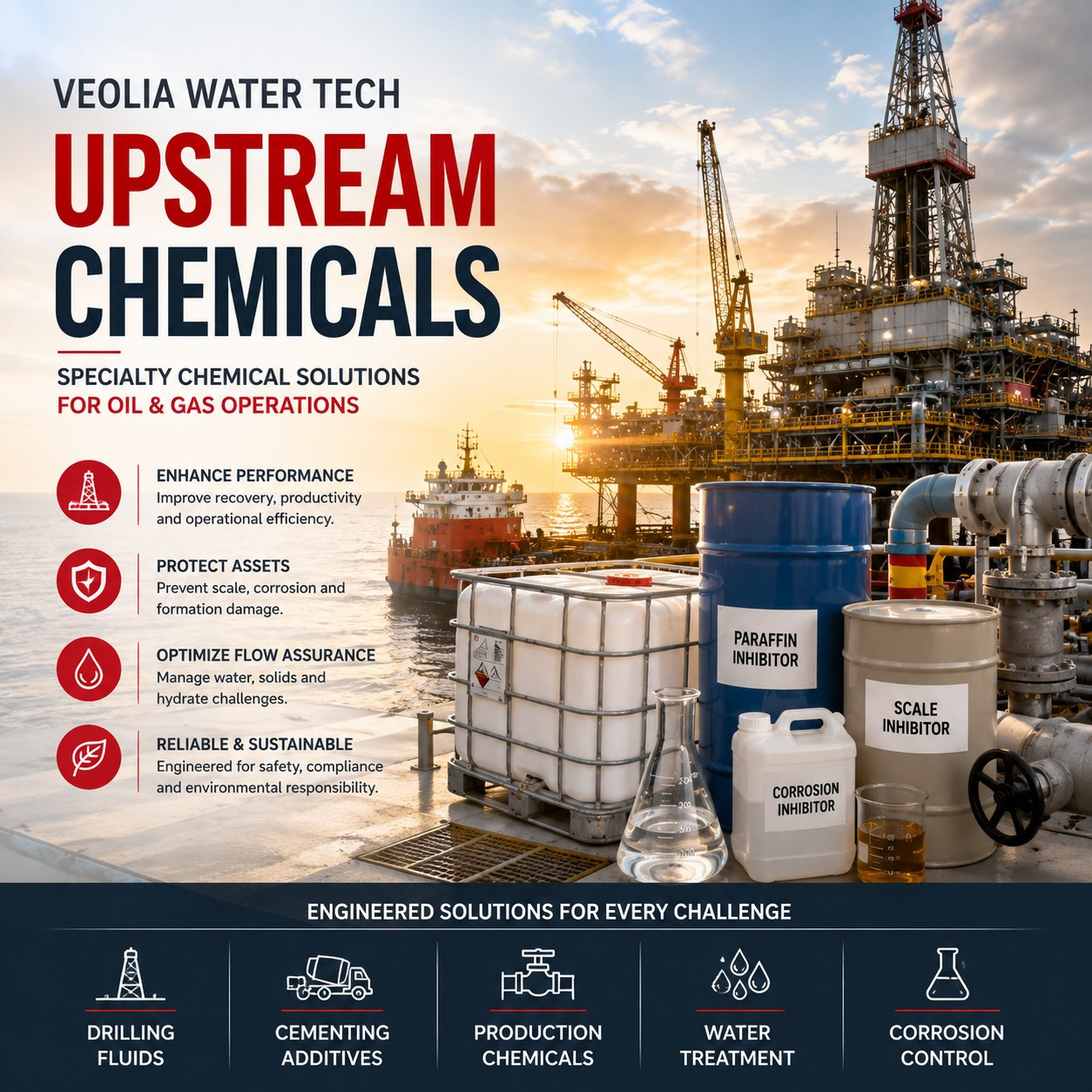 Veolia Upstream Water Treatment Chemicals